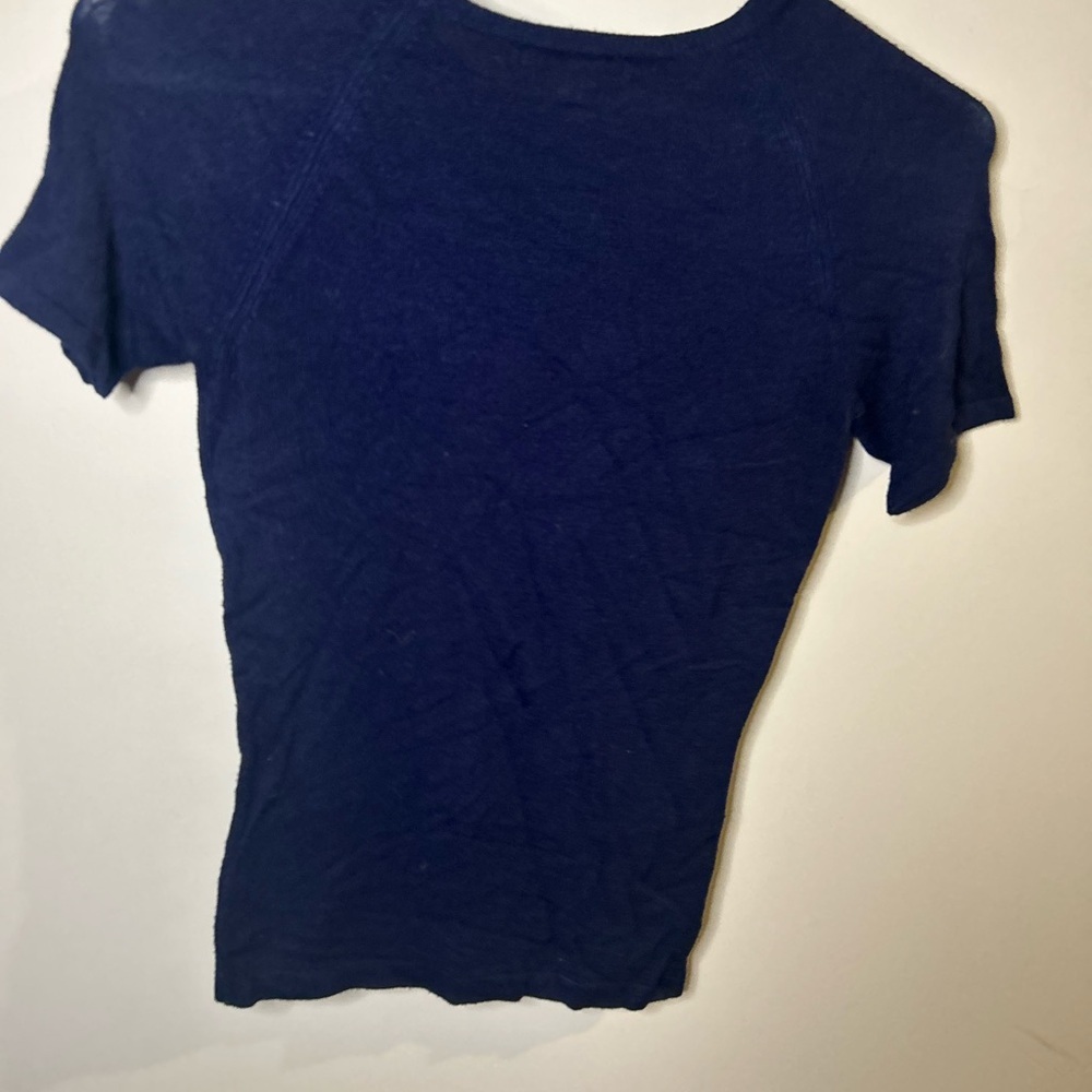 Jacob Deep Blue Fitted Tee - Picture 4 of 5